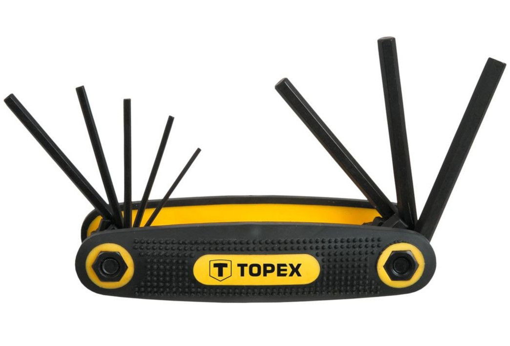 Topex 35D958 imbuszkulcs készlet, CrV acél, 8 részes termék fő termékképe