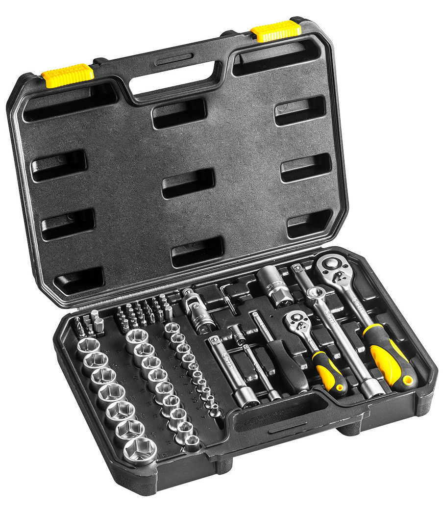 Topex 38D643 dugókulcs készlet, 1/4", 1/2", 72 részes termék fő termékképe