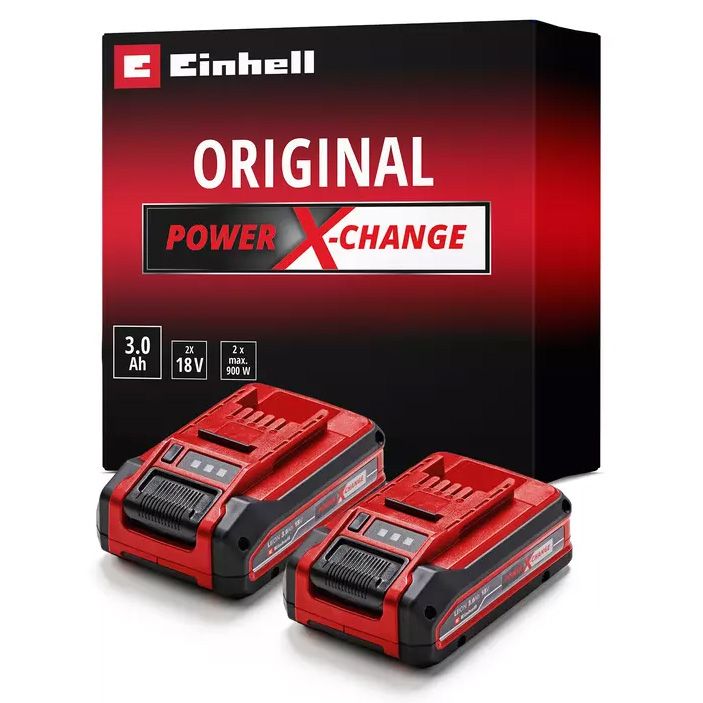 EINHELL 18V 3,0 Ah Power-X-Change Plus Twinpack akkumulátor, 2 db/csomag termék fő termékképe