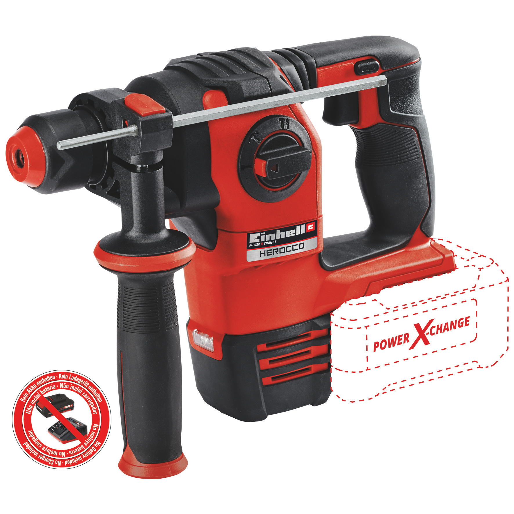 EINHELL HEROCCO akkus SDS-plus fúró-vésőkalapács (akku és töltő nélkül, E-Box kofferben) termék fő termékképe