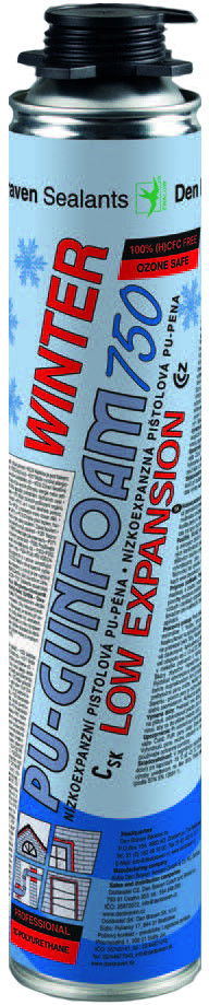 Den Braven Enyhén dagadó pisztolyhab (téli), zöld, 750 ml termék fő termékképe