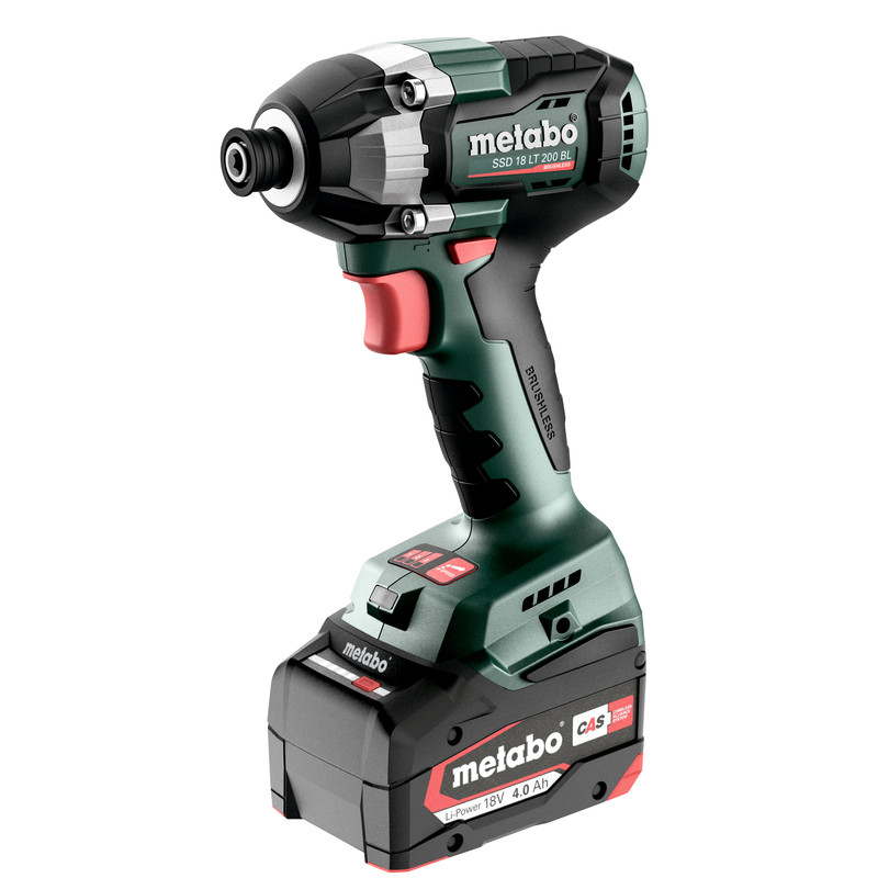 METABO SSD 18 LT 200 BL akkumulátoros ütvecsavarozó (1 x 2.0 Ah és 1 x 4.0 Ah Li-Power akkuval, metaBOX kofferben) termék fő termékképe
