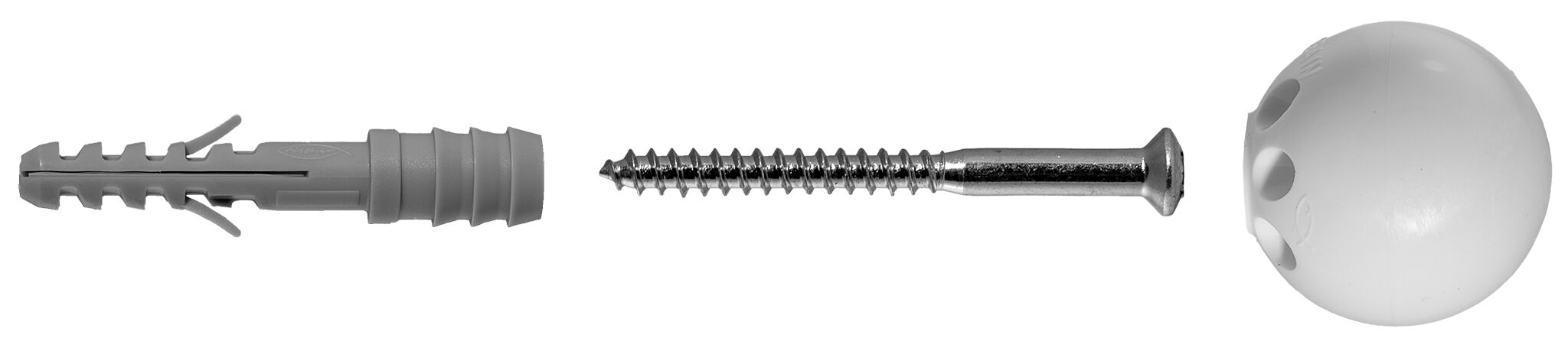 Fischer TS 8 W K NV ajtóütköző, fehér termék fő termékképe